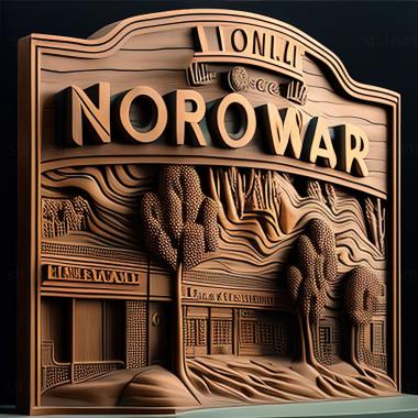 3D model Norwalk California (STL)